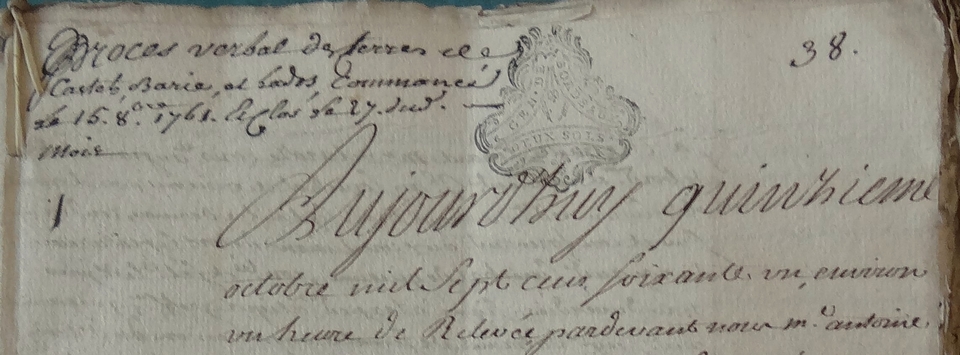 PV de prise de possession