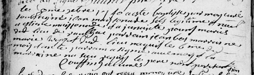 Baptème de Jean MAYSONNADE