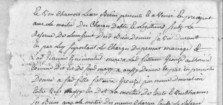 Acte de Mariage de Marie TROUPEL et François FABRE