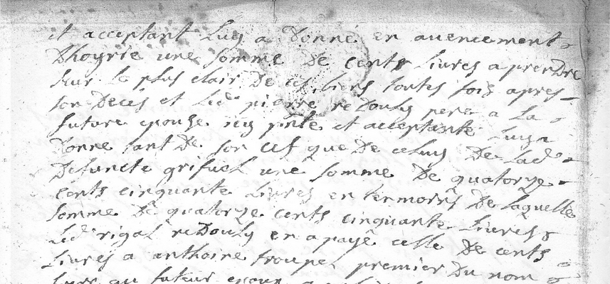 Contrat de Mariage d'Antoine TROUPEL 2ème du nom et d'Antoinette REDOULY