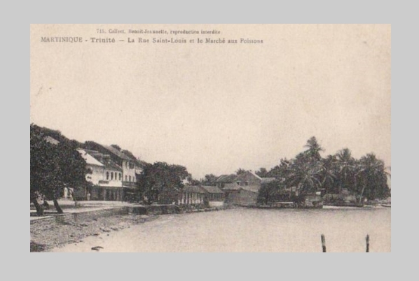 La rue Saint Louis et le marché aux poissons.