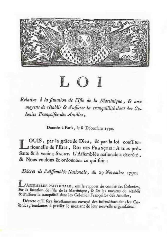 ordonance du 29 novembre 1790